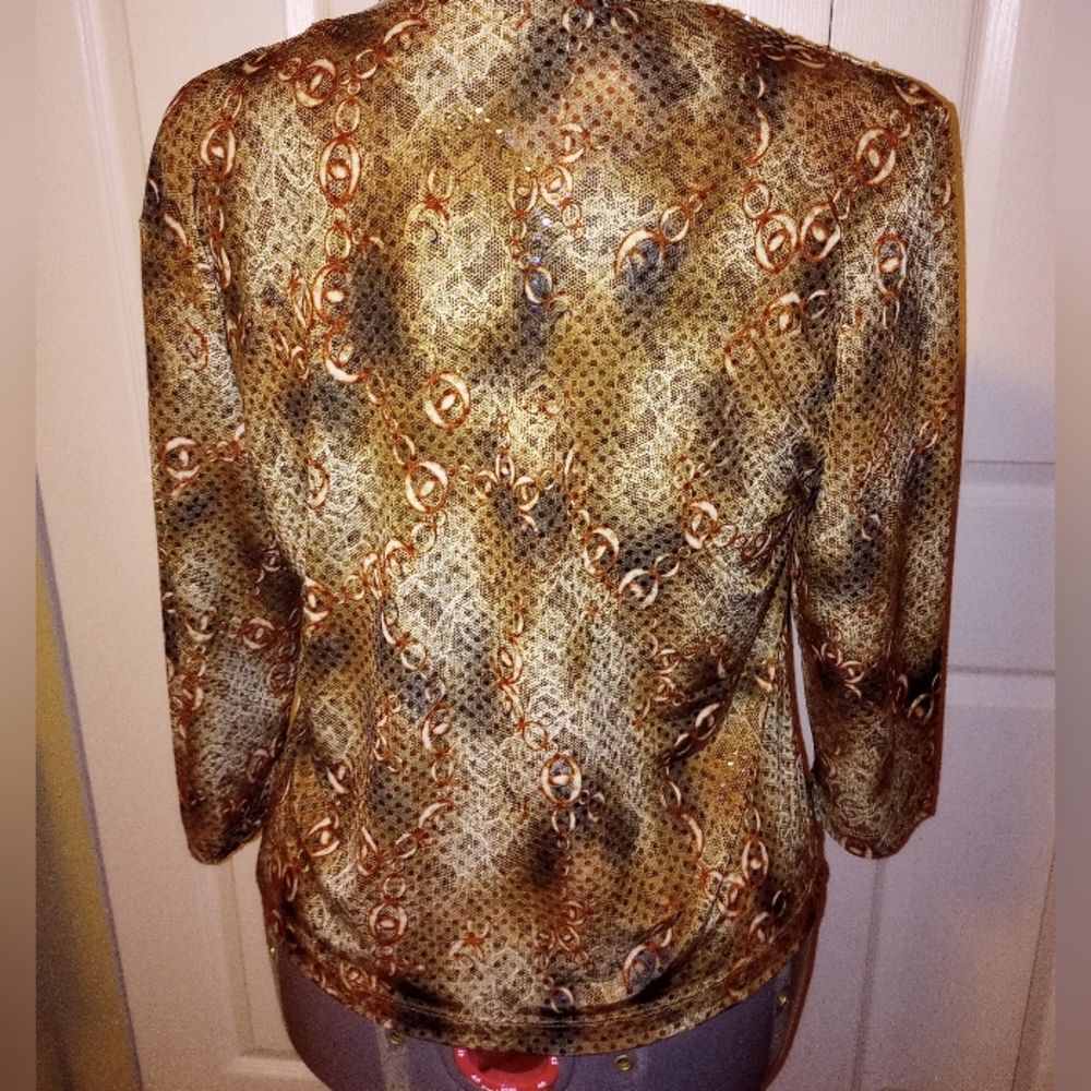 CHICO'S STUNNING BLOUSE NWT perfect Parties - Picture 3 of 6